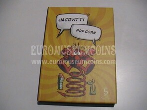 2024 Italia 5 Euro FDC Pop Corn serie fumetti Jacovitti