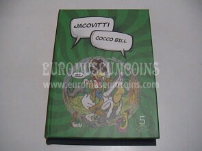 2024 Italia 5 Euro FDC Cocco Bill serie fumetti Jacovitti