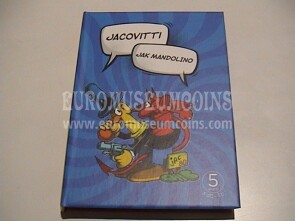 2024 Italia 5 Euro FDC Jak Mandolino serie fumetti Jacovitti
