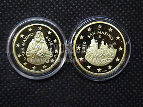 2010 San Marino 20 + 50 centesimi di Euro FS proof