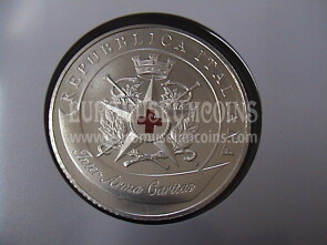 2016 Italia 5 Euro 150° Corpo Militare Croce Rossa Italiana