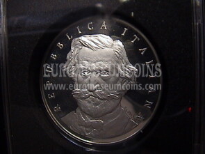 2001 Italia 1000 Lire Proof argento Giuseppe Verdi