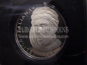 1986 Italia 500 Lire Proof argento Donatello