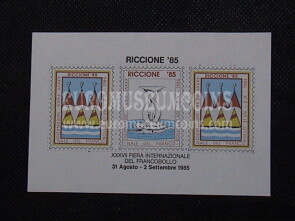 1985 Italia Foglietto Erinnofilo emesso per il Convegno Filatelico di Riccione