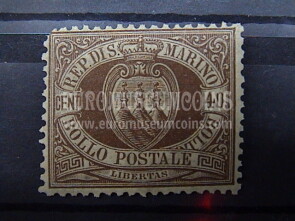 1892 francobollo 40 cent Stemma SAN MARINO