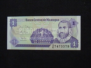1 Centavo Banconota emessa dal Nicaragua 1991