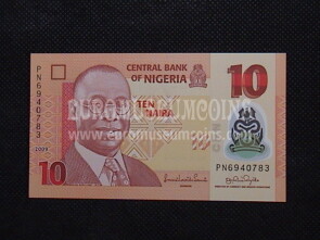 10 Naira Banconota emessa dalla Nigeria 2009