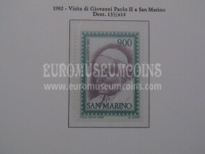 1979 serie Visita di Giovanni Paolo II SAN MARINO  