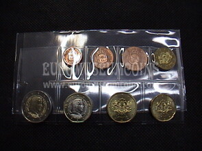 2014 Lettonia serie 8 monete euro in blister