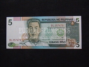 5 Piso Banconota emessa dalle Filippine 1995