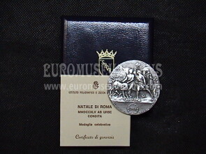 1992 Trattati di Roma medaglia in argento serie Natale di Roma