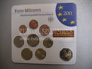 2007 Germania serie divisionale zecca D blister ufficiale FDC