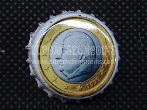 Valfrutta serie euro Belgio Tappo a Corona 1 euro