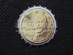 Valfrutta serie euro Grecia Tappo a Corona 50 cent