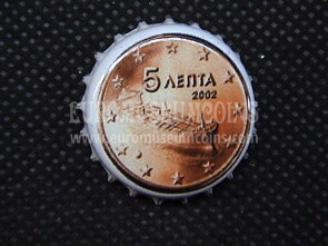 Valfrutta serie euro Grecia Tappo a Corona 5 cent