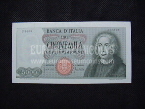 1970 Italia banconota da 5000 Lire Colombo 1° tipo