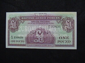 1 Pound Banconota emessa dalla Gran Bretagna 1962