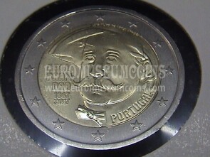 Portogallo 2017 150° Raul Brandao 2 Euro commemorativo 