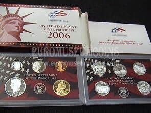 2006 Stati Uniti d' America set completo divisionali proof argento