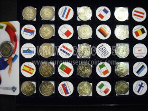 2012 Decennale 2 Euro commemorativo Giro Completo 22 monete DEK - TYE con RSM
