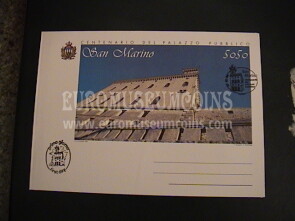 1994 San Marino Palazzo Pubblico Busta Postale con Timbro Primo Giorno