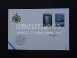 2001 San Marino Europa Busta primo giorno di emissione FDC