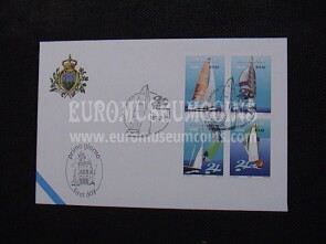 2001 San Marino Regata Velica Busta primo giorno di emissione FDC