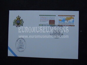 1999 San Marino UPU Busta primo giorno di emissione FDC