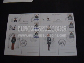 1979 San Marino Uniformi Cartoline primo giorno di emissione 