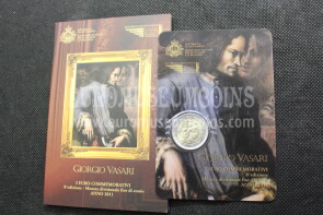 San Marino 2011 Vasari 2 euro commemorativo in folder ufficiale