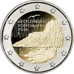 Germania 2024 Presidenza Bundesrat Mecklemburg Vorpommern zecca casuale 2 Euro commemorativi