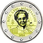 Italia 2024 Rita Levi Montalcini 2 euro commemorativo in coincard