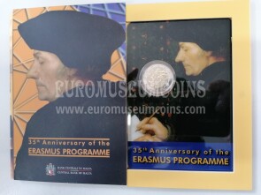 Malta 2022 Erasmus 2 Euro commemorativo in coincard