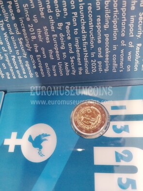 Malta 2022 ONU 2 Euro commemorativo in coincard