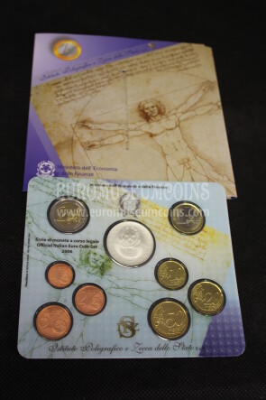 2006 Italia divisionale con 5 euro in argento FDC in folder ufficiale
