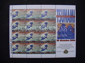 2005 minifoglio San Marino : Tsunami