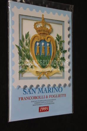 1995 FOLDER ANNUALE FRANCOBOLLI SAN MARINO
