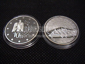 2002 Germania Isola dei Musei 10 Euro Proof in argento zecca A