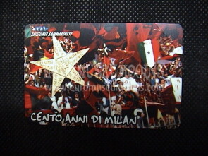 1999 San Marino 100 Anni di Milan Telecarta da Lire 4000