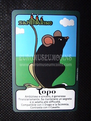2001 San Marino Topo Telecarta da Lire 10000