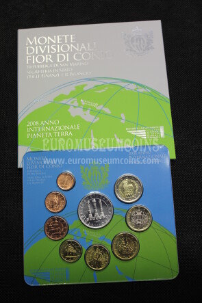 2008 San Marino divisionale FDC con il 5 Euro in argento in confezione ufficiale