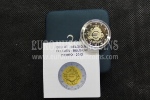 Belgio 2012 Decennale 2 Euro commemorativo PROOF
