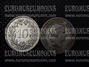 1883 Svizzera 10 Rappen