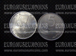 1984 Italia 5 Lire FDC