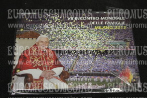 2012 Vaticano Incontro Mondiale delle Famiglie busta filatelico numismatica