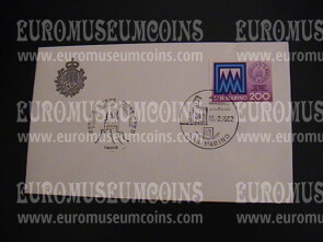 1982 San Marino Interi Postali Busta primo giorno di emissione FDC