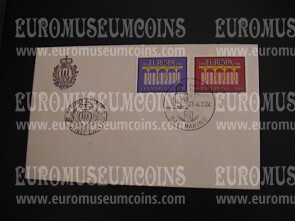 1984 San Marino Europa Busta primo giorno di emissione 