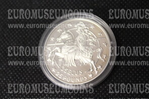 1992 Gibilterra 35 ECU Cavaliere in argento Proof