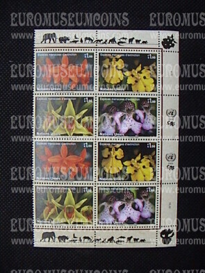 2005 Nazioni Unite Vegetali in Pericolo d'estinzione Blocco di Foglio Ginevra