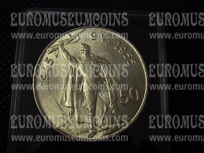 1955 Cecoslovacchia 50 Korun in argento anniversario Liberazione